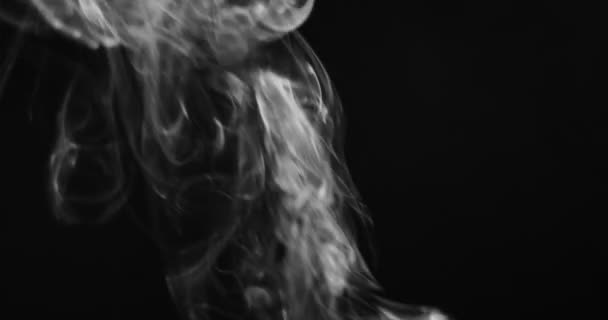 Realistic smoke against dark background UHD Footage — Stockvideo