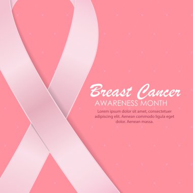 Meme Kanseri Bilinçlendirme ay pembe kurdele arka plan vektör Hüseyin