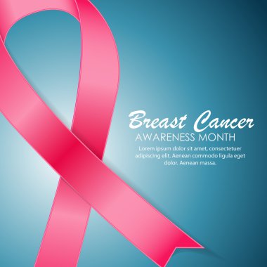 Meme Kanseri Bilinçlendirme ay pembe kurdele arka plan vektör Hüseyin