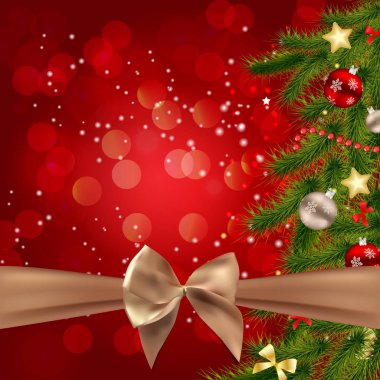 Soyut güzellik Noel ve yeni yıl arka yay Ribbo ile