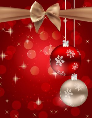 Soyut güzellik Noel ve yeni yıl arka yay Ribbo ile