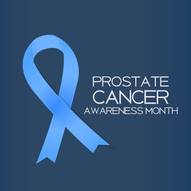 Dünya Prostat Kanseri Bilinçlendirme günü Conce mavi şerit simgesi