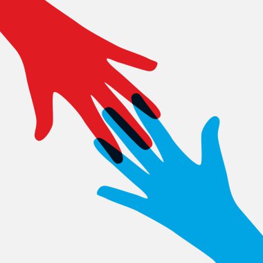 Takım çalışması, toplum, sosyal tasarım düz konsepti. Vektör Illustra