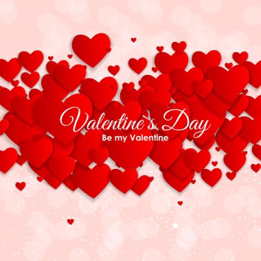 Sevgililer günü kalp simgesi. Sevgi ve duygularını arka plan Desig