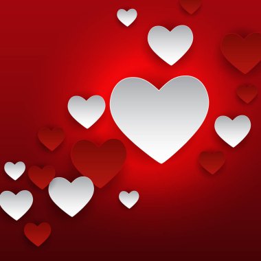 Sevgililer s gün kalp sembolü. Sevgi ve duygularını arka plan Desig