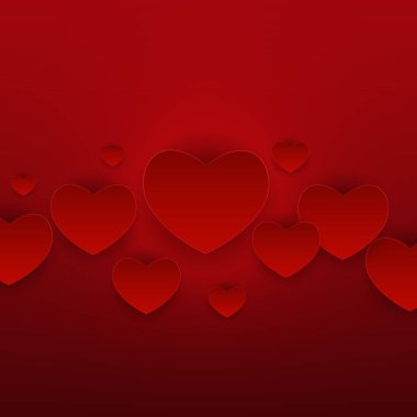 Sevgililer s gün kalp sembolü. Sevgi ve duygularını arka plan Desig