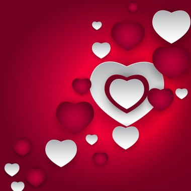 Sevgililer s gün kalp sembolü. Sevgi ve duygularını arka plan Desig