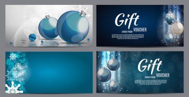 Noel ve yeni yıl hediye çeki, indirim kupon şablon Co