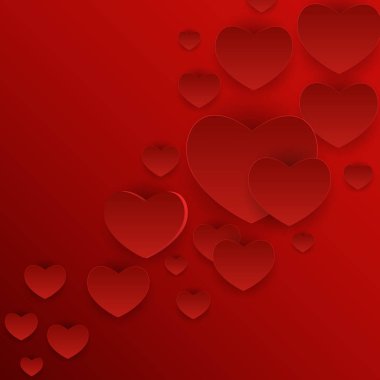 Sevgililer s gün kalp sembolü. Sevgi ve duygularını arka plan Desig