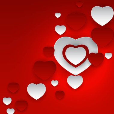 Sevgililer s gün kalp sembolü. Sevgi ve duygularını arka plan Desig