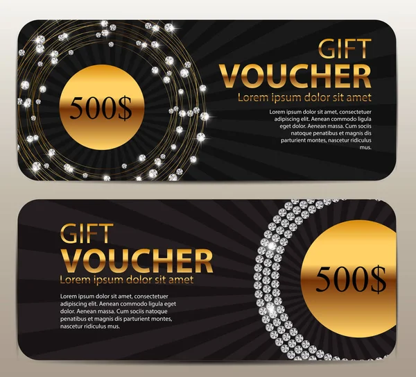 Hediye çeki şablonu işletmeniz için. Vektör çizim