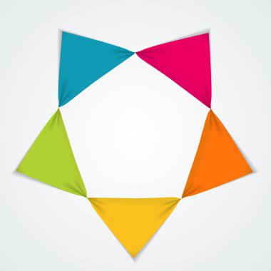 Grafik, diyagram 5 adımlarla öğeler soyut seçenekleri. Busin