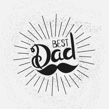Babalar günü arka plan. En iyi baba vektör çizim
