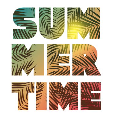 Yaz saati arka plan. Vektör çizim