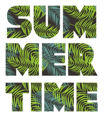 Yaz saati arka plan. Vektör çizim