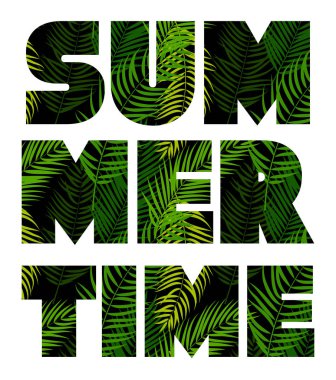 Yaz saati arka plan. Vektör çizim