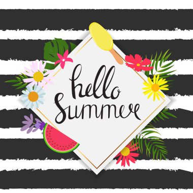 Yaz soyut arka plan vektör çizim