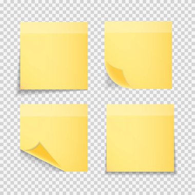 Yapışkan kağıt kayda göre şeffaf arka plan vektör çizim