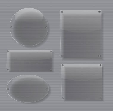 Cam şeffaflık çerçeve vektör çizim