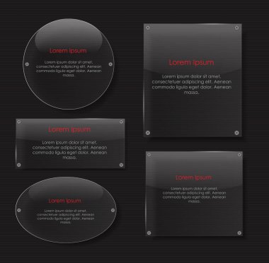 Cam şeffaflık çerçeve vektör çizim