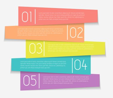 İş Vektörü İllüstrasyonu için Infographic Şablonları.