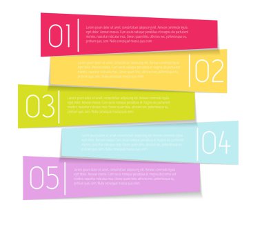 İş Vektörü İllüstrasyonu için Infographic Şablonları.