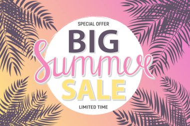 Büyük yaz satış arka plan vektör çizim