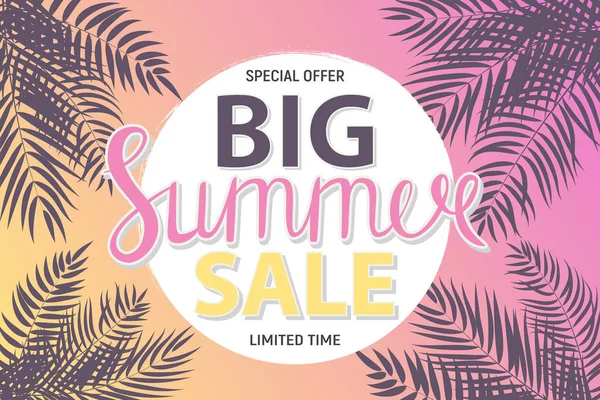Büyük yaz satış arka plan vektör çizim