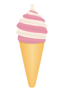 Dondurma gıda simge vektör çizim