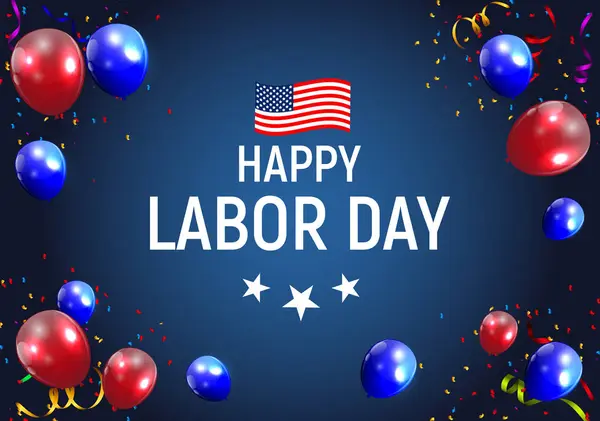 İşçi Bayramı ABD Poster arka planda. Vektör çizim
