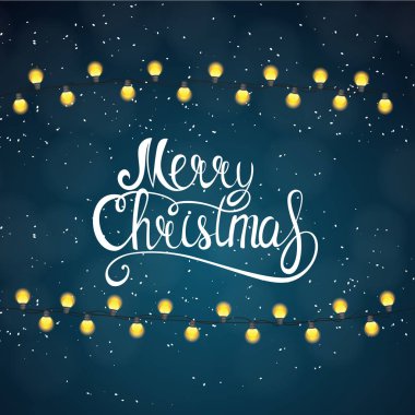 Merry Christmas ve yeni yıl arka plan. Vektör çizim