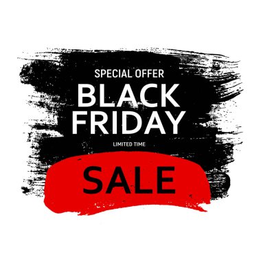 Kara Cuma Sancak Şablonu. vektör illüstrasyonu