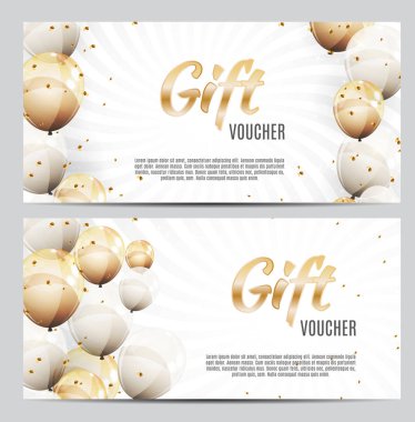 Hediye çeki şablon vektör çizim işletmeniz için