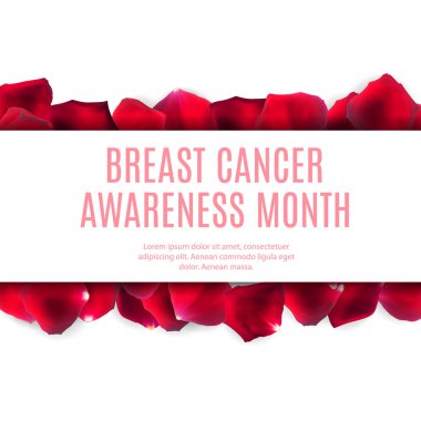 Göğüs kanseri farkındalığı ayı pembe kurdele vektör illüstrasyonu