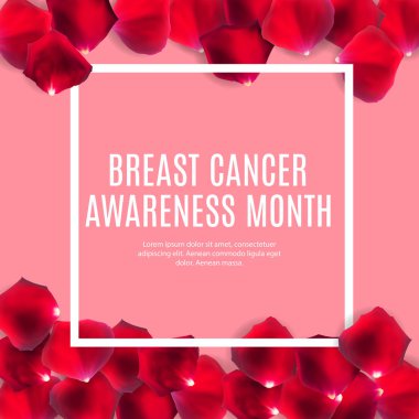 Göğüs kanseri farkındalığı ayı pembe kurdele vektör illüstrasyonu