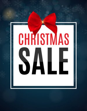 Noel ve yeni yıl satış arka plan, indirim kupon şablonu. Vektör çizim