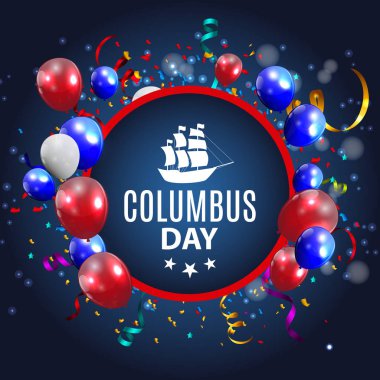Kolomb Günü vektör çizim