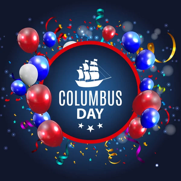 Kolomb Günü vektör çizim