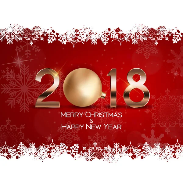 Soyut güzellik Noel ve 2018 yeni yıl arka plan. Vektör çizim