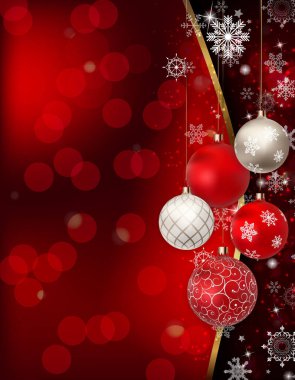 Merry Christmas ve yeni yıl arka plan. Vektör çizim