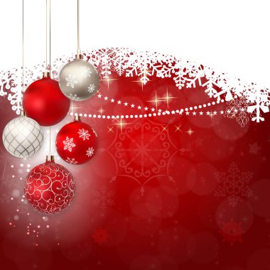 Merry Christmas ve yeni yıl arka plan. Vektör çizim