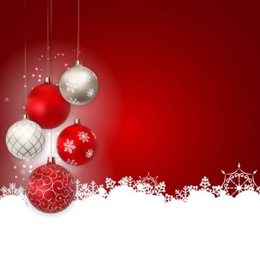 Merry Christmas ve yeni yıl arka plan. Vektör çizim