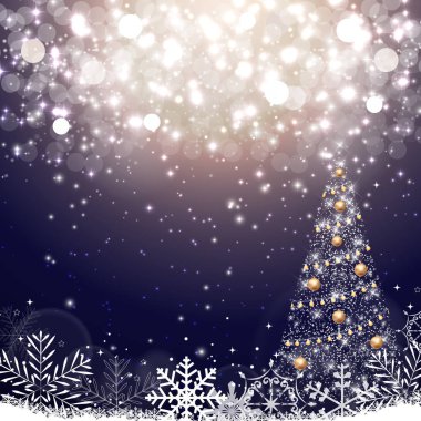 2018 yeni yıl Noel topu arka plan. Vektör çizim