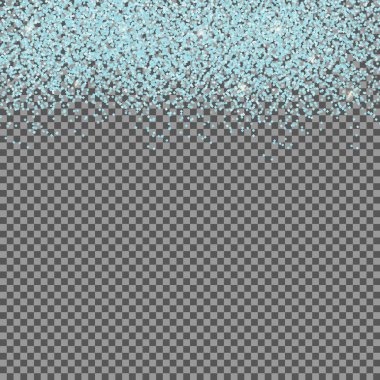 Düşen kar taneleri ve kar şeffaf arka plan üzerinde parlayan. Noel, kış ve yılbaşı arka plan. Gerçekçi vektör çizim Your tasarımı için