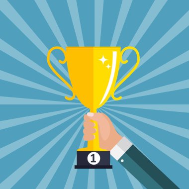 Simge arka plan düz tasarım Yaşasın. Vektör çizim