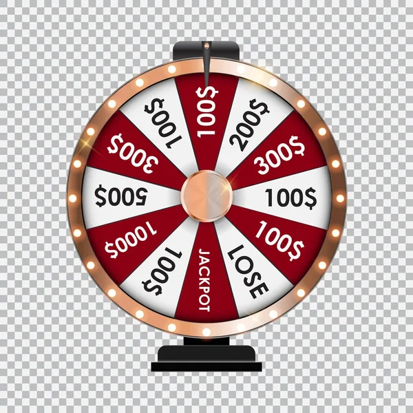 Çarkıfelek, metin için yer ile şanslı simgesi. Vektör çizim