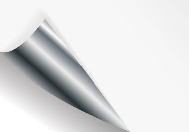 Bükülmüş köşe ücretsiz beyaz renk dolgu deseni. Vektör çizim.