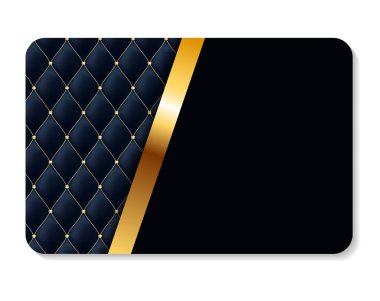 Lüks üyeler, senin iş vektör çizim için hediye kartı şablonu