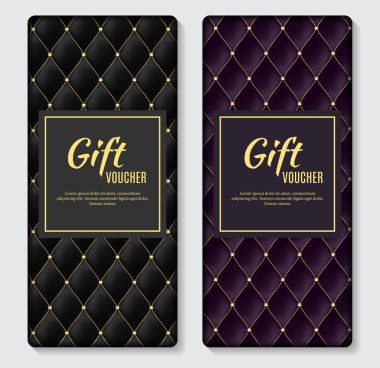 Lüks üyeler, senin iş vektör çizim için hediye kartı şablonu