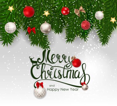 Soyut güzellik Noel 'i ve yeni yıl geçmişini. Vektör illüstrasyonu